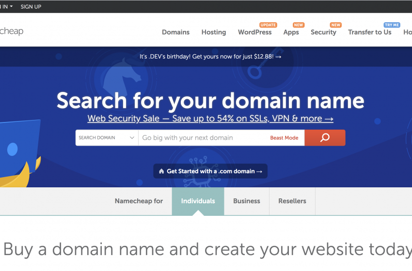  Most Popular Domain Name Registrar namecheap